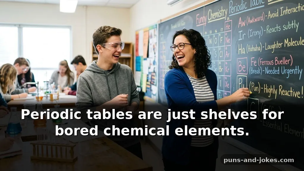 Funny Chemistry Puns About Periodic Table Elements