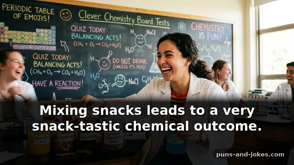 Funny Chemistry Puns About Food and Drink