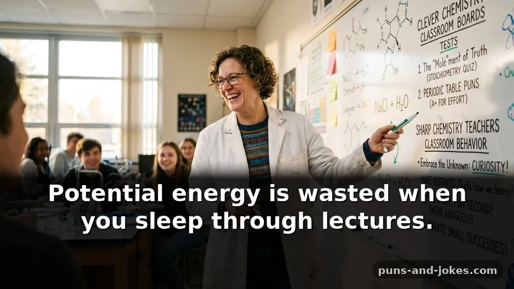 Sharp Chemistry Puns for Teachers About Classroom Behavior