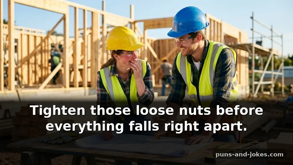 Clever Suggestive Puns & Innuendos That Make You Blush Featuring Construction Tools