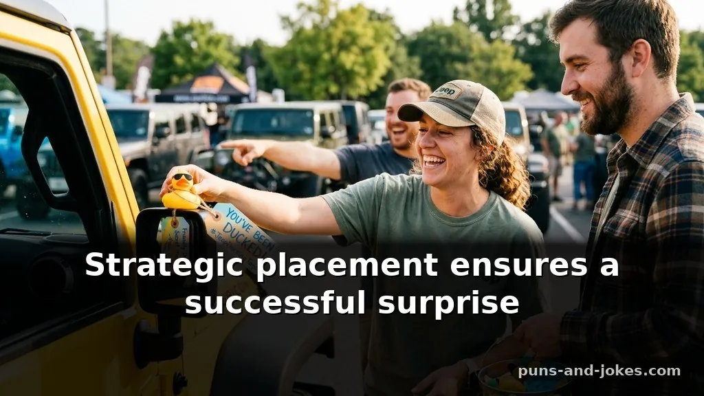 Actionable Jeep Ducking Puns & Tags for Friendly Duckers for Secret Missions