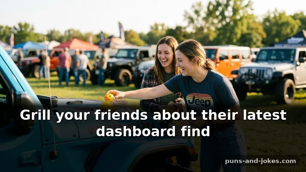 Clever Jeep Ducking Puns & Tags for Friendly Duckers About Mechanics and Vehicles