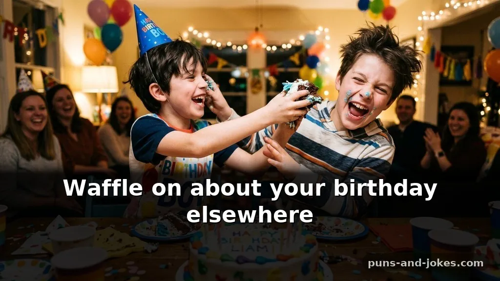 Funny birthday puns for brothers annoying and loving centered on food