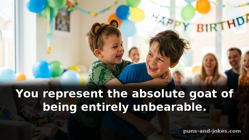 Funny birthday puns for brothers using animal kingdom traits