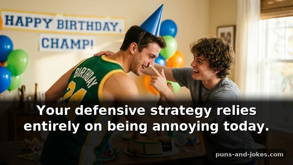 Sharp sports-themed birthday puns for an athletic brother