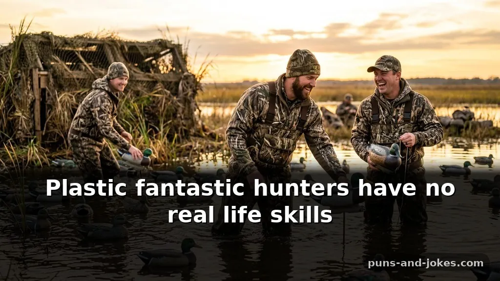 Fresh Gritty Duck Hunting Puns & Blind Jokes for Hunters Based on Decoy Spread Layouts