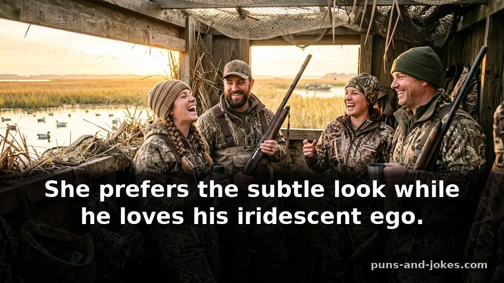 Gritty Duck Hunting Puns & Blind Jokes for Hunters About Gender Differences