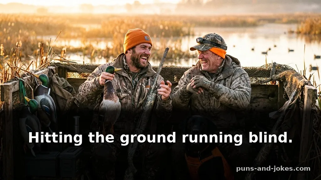 Short Gritty Duck Hunting Puns & Blind Jokes for Hunters for Instagram Captions
