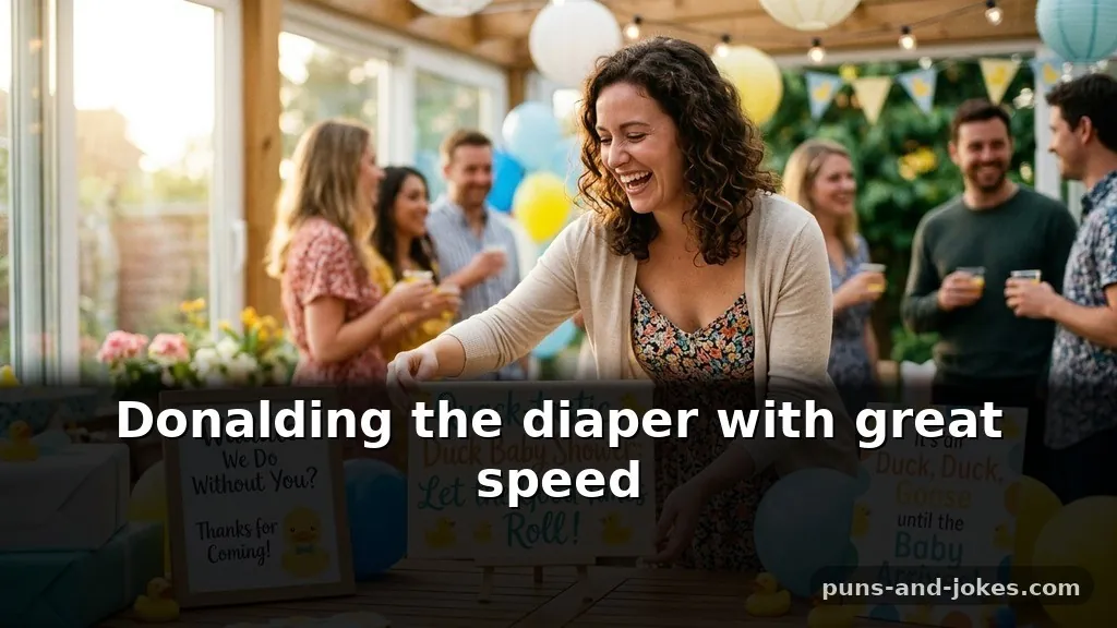 Clever Pop Culture Duck Puns for Baby Shower Signs