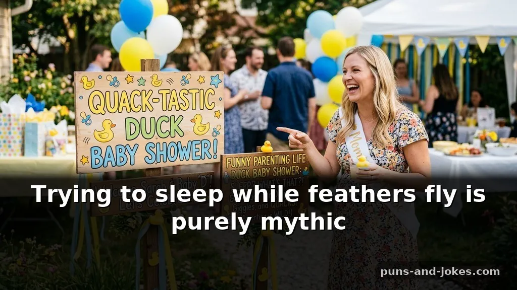Funny Parenting Life Duck Puns for Baby Shower Signs