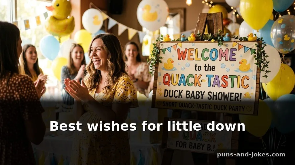 Short Quack-tastic Duck Puns for Baby Shower Cards