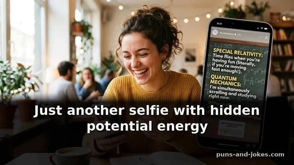 Best Instagram Captions Using Relative Physics Puns & Quantum Mechanics One-Liners