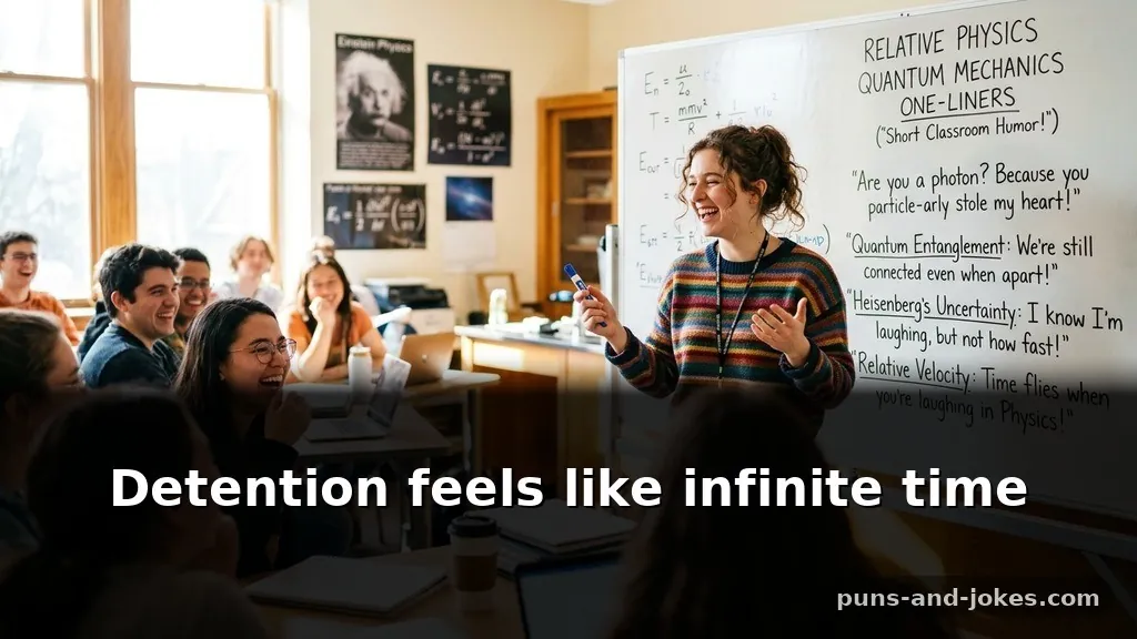 Short Relative Physics Puns & Quantum Mechanics One-Liners for Classroom Humor