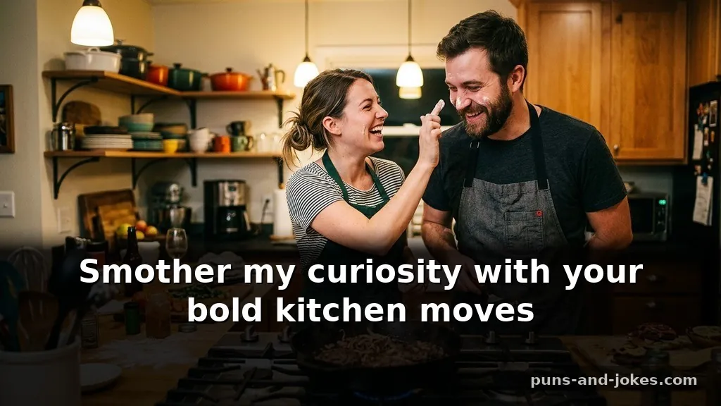Flirty Sizzling Dirty Food Puns for Date Night Cooking About Behavior