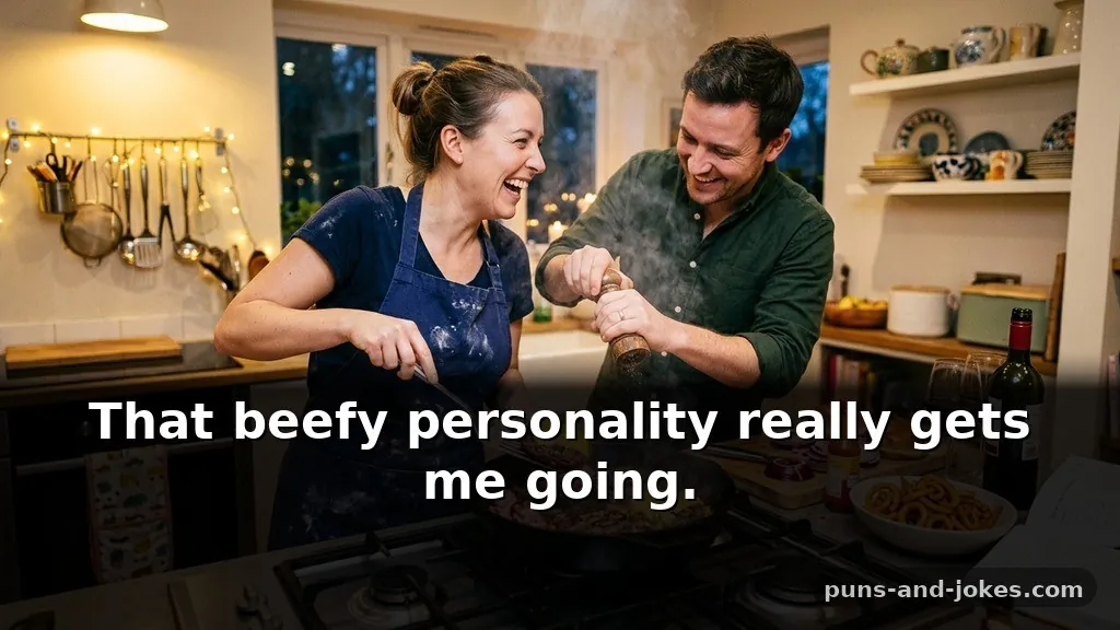 Savory Sizzling Dirty Food Puns for Date Night Cooking With Meat Terminology