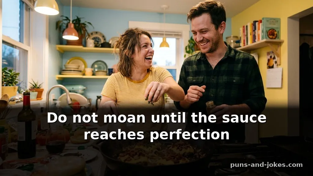 Auditory Sizzling Dirty Food Puns for Date Night CookingA Based on Sounds