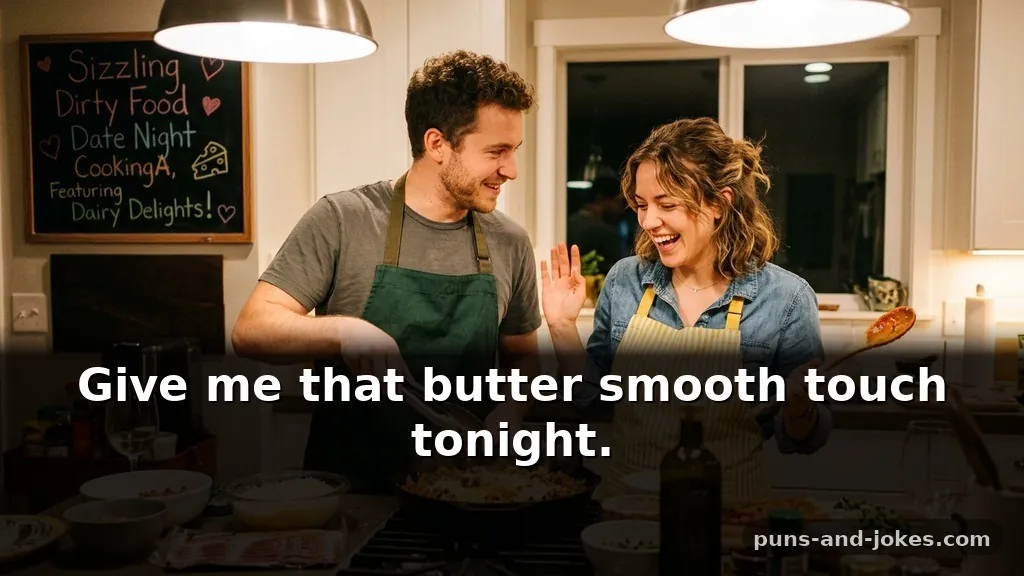 Sizzling Dirty Food Puns for Date Night CookingA Featuring Dairy Delights