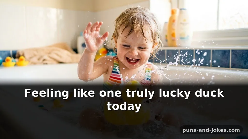 Best Squeaky Yellow Rubber Duck Puns for Bath Time Captions Subverting Idioms