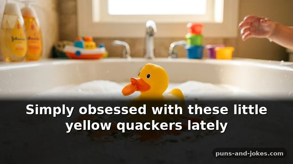 Best Squeaky Yellow Rubber Duck Puns for Bath Time Captions Featuring Food Words