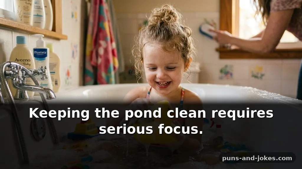 Squeaky Yellow Rubber Duck Puns for Bath Time Captions About Household Chores